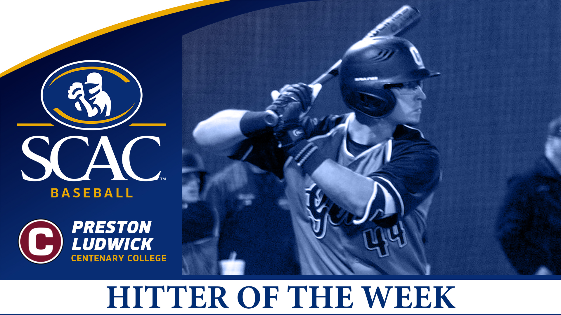 Preston Ludwick Named SCAC Baseball Hitter of the Week