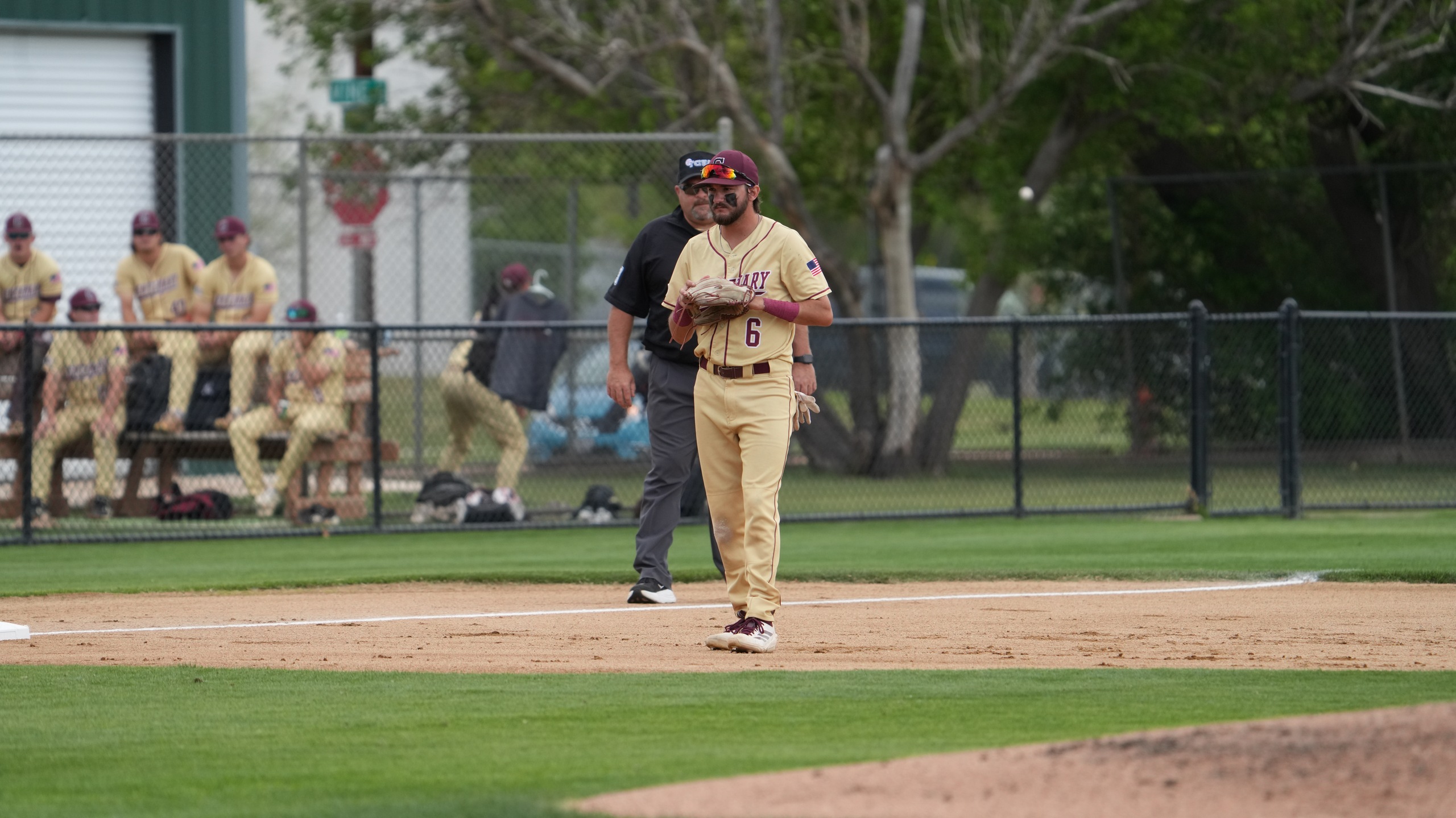 Senior 3B Clay Menard had two RBI in the 6-1 win on Thursday.