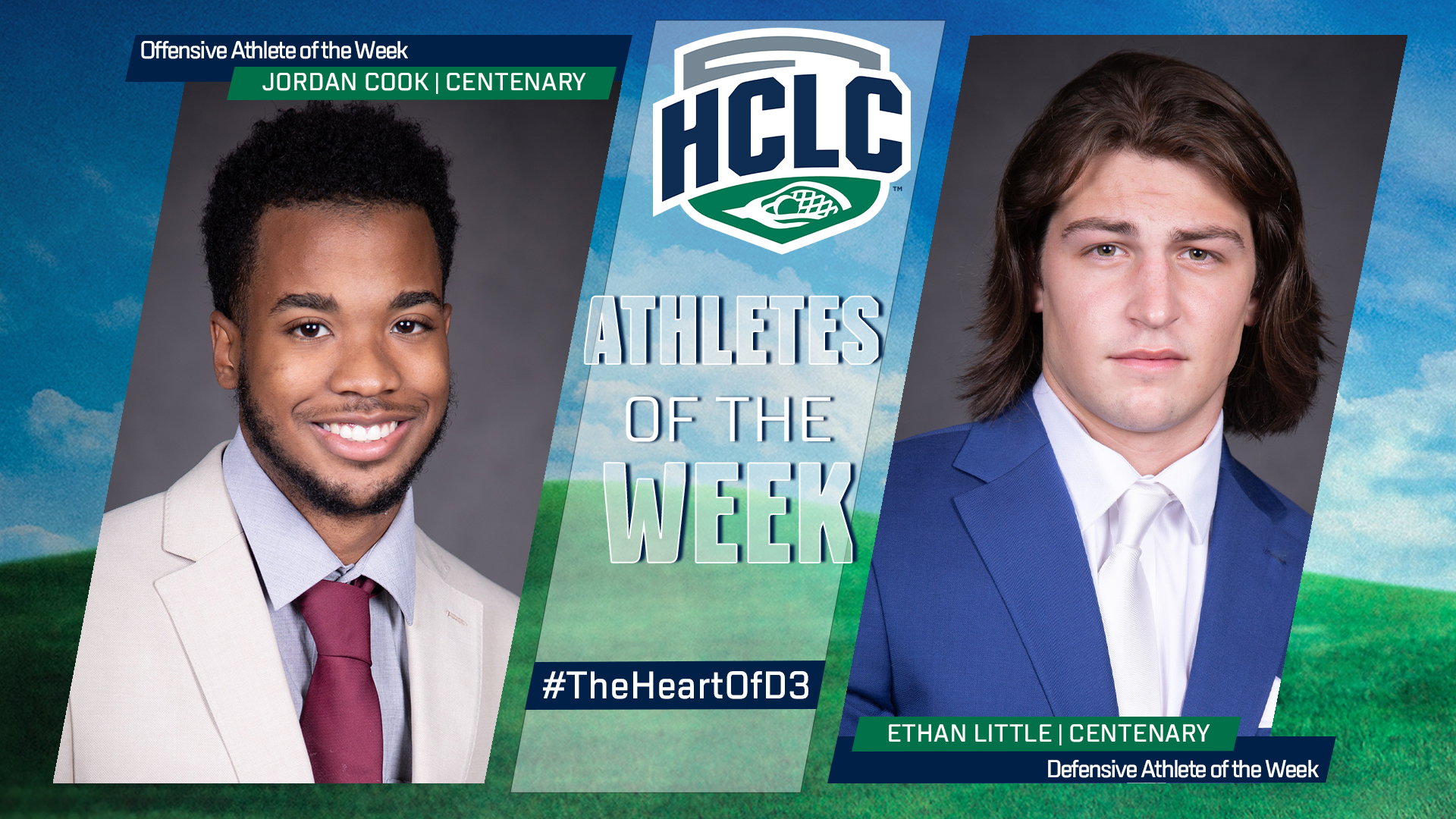 Jordan Cook and Ethan Little were honored as HCLC Players of the Week on Tuesday.