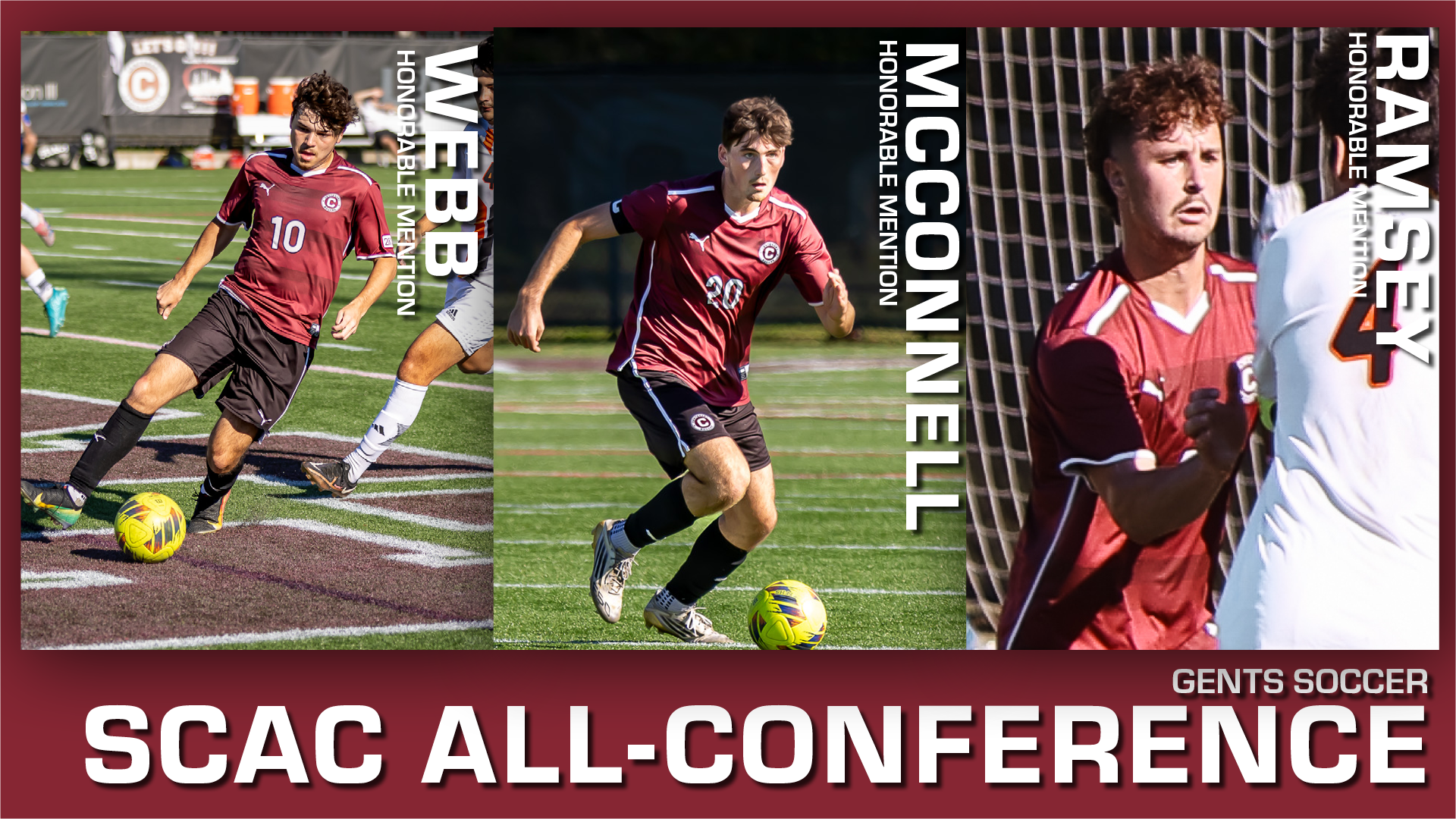 Three Gents Earn 2025 All-SCAC Men's Soccer Honors
