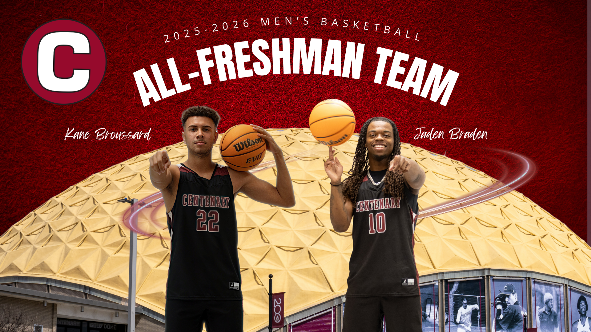 Jaden Braden And Kane Broussard Named To SCAC All-Freshman Team